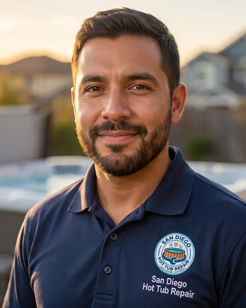 Jorge, hot tub repair technician at San Diego Hot Tub Repair